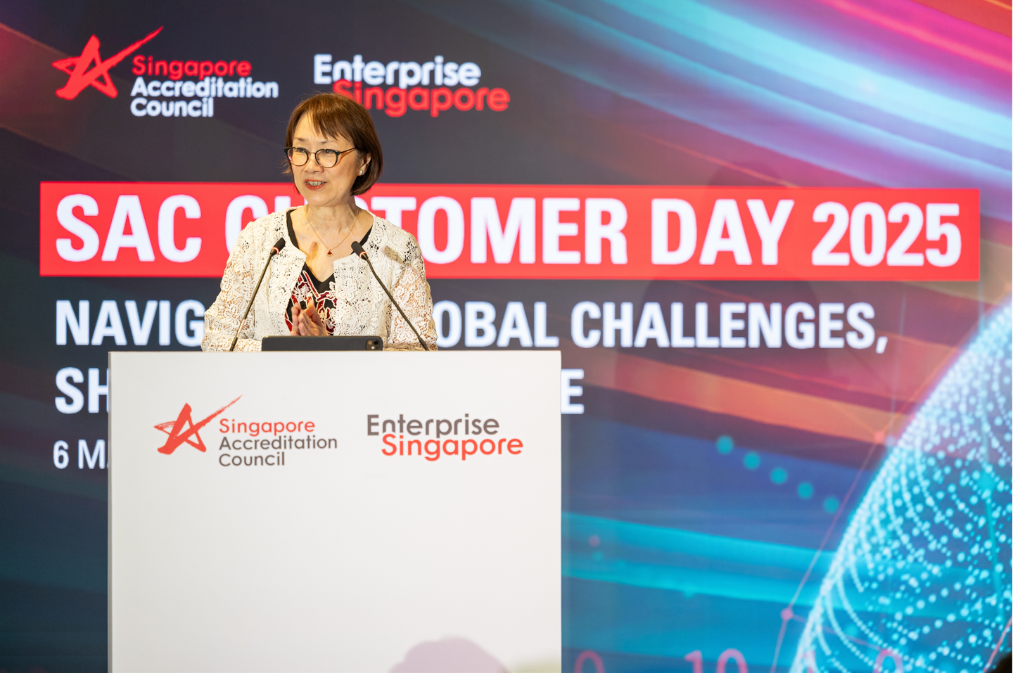 Ms Choy Sauw Kook, Deputy-General (Quality & Excellence), delivering her closing address